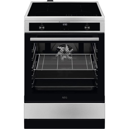 Forno elettrico da libera installazione AEG CIB6643BBM con piano a induzione acciaio inox/A