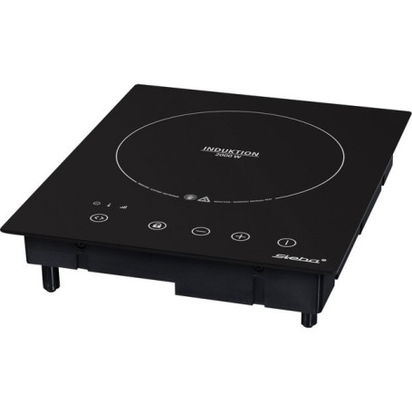 Piano cottura a induzione da incasso Steba IK 60 E, piano cottura autosufficiente (nero) (066000)