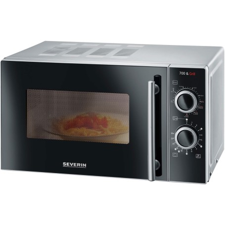 Severin MW 7751, microonde (acciaio inossidabile (spazzolato), con funzione grill) (7771)