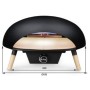 Le Feu Turtle 3.1 - Forno per pizza, pietra per pizza da 35 cm, gas