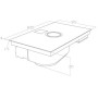 ELICA NIKOLATESLA SWITCH GLOW BL/F/83 - PRF0183878 - PIANO COTTURA A INDUZIONE CON ASPIRANTE, 83 CM