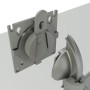 Chief DMA2S supporto da tavolo per Tv a schermo piatto 81,3 cm (32") Argento Scrivania (CHDMA2S)