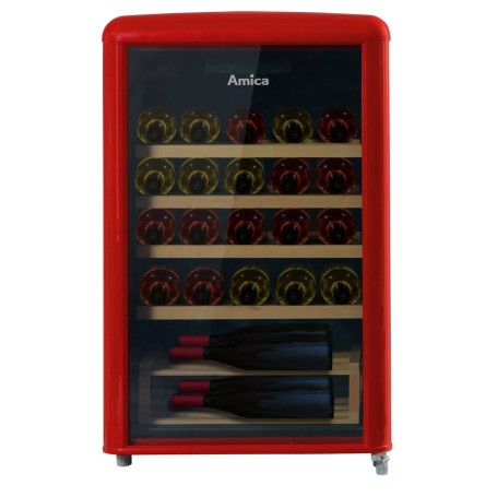 Amica WKR 341 920 R WINE COOLER - Numero di bottiglie 30 , Frigo per vino retrò: 88 cm