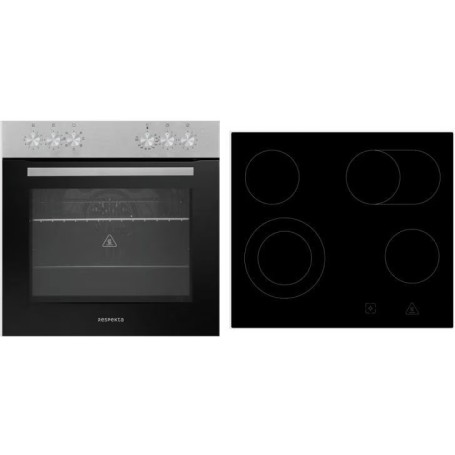 Set forno piano cottura da incasso vetroceramica senza cornice 72 L Respekta HS2201-26 (15120000000226)