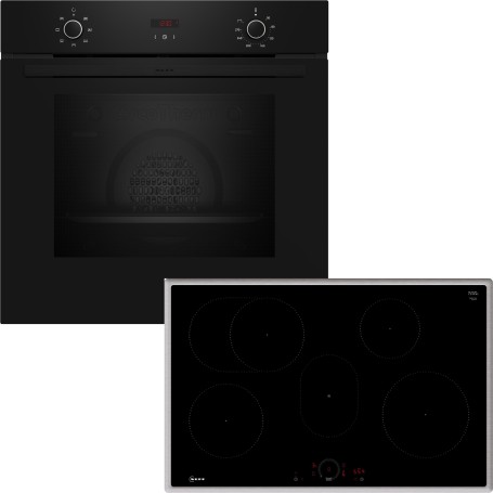 Neff BX38IB0 - Set forno, incasso, B1CCC0AK3 + T58SHF1L0, forno, piano cottura a induzione