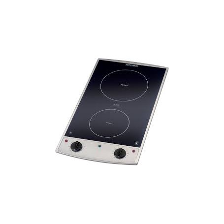 Rommelsbacher EBC 3075/E piano cottura Nero, Acciaio inossidabile Superficie piana Ceramica 2 Fornello(i) (EBC3075/E)