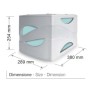 CASSETTIERA 4 CASSETTI GRIGIO (TR15P4PGR)