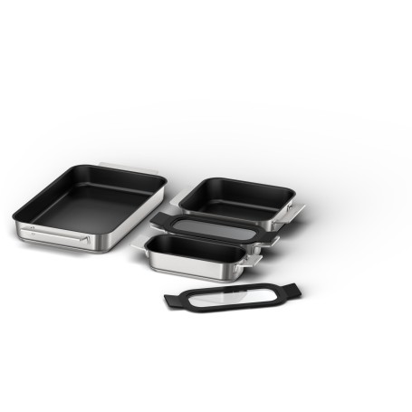Siemens HZ9FF040 Set di pentole in acciaio inossidabile