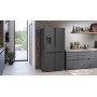 SIEMENS KF96DPXEA iQ700 PORTA FRANCESE, BLACKSTEEL, NO FROST, DISPENSER GHIACCIO E ACQUA, 183 X 91 CM