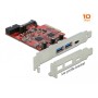DeLOCK 90492 scheda di interfaccia e adattatore Interno USB 3.2 Gen 1 (3.1 Gen 1), USB 3.2 Gen 2 (3.1 Gen 2) (90492)
