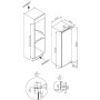 Frigorifero da incasso Amica EKSS 367 201 con vano congelatore, altezza nicchia: 178 cm, 286 l