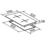 PKM EB-DCF-2X vetroceramica - doppia piastra riscaldante, controllo touch sensore, 9 livelli di calore, timer, nero