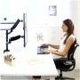 Fellowes 8043401 supporto da tavolo per Tv a schermo piatto 68,6 cm (27") Morsa Nero (8043401)