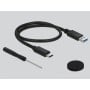 DeLOCK 42610 contenitore di unità di archiviazione Box esterno HDD/SSD Nero 2.5" (42610)