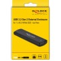 DeLOCK 42615 contenitore di unità di archiviazione Box esterno SSD Nero M.2 (42615)