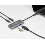 DeLOCK 63260 hub di interfaccia USB 3.2 Gen 2 (3.1 Gen 2) Type-C 10000 Mbit/s Grigio (63260)