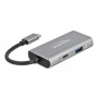 DeLOCK 63261 hub di interfaccia USB 3.2 Gen 2 (3.1 Gen 2) Type-C 10000 Mbit/s Nero, Grigio (63261)