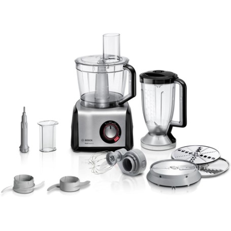 Bosch MC812M814 robot da cucina 1250 W 3,9 L Nero, Acciaio inossidabile, Trasparente (MC812M814)