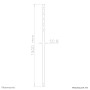 Neomounts by Newstar Tubo telescopico per schermi LCD/LED/Plasma (FPMA-CP150BLACK)