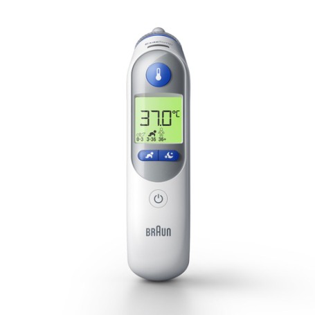 Braun IRT6525 termometro digitale per corpo Termometro a contatto Bianco Orecchio Pulsanti (IRT 6525)