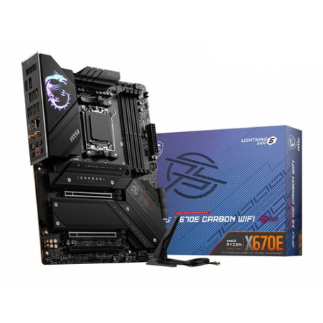 MSI MPG X670E CARBON WIFI AMD X670 Presa di corrente AM5 ATX (7D70-001R)