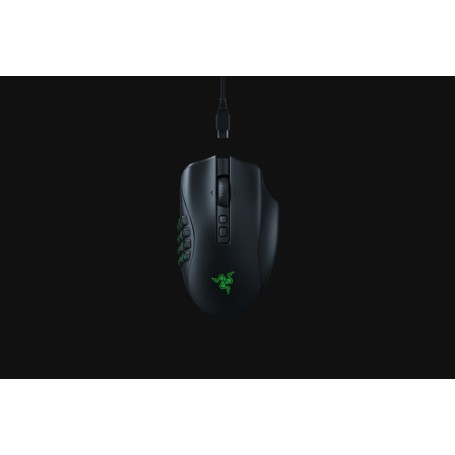 Razer Naga V2 Pro mouse Mano destra RF Wireless + Bluetooth + USB Type-C Ottico 30000 DPI (RZ01-04400100-R3G1)