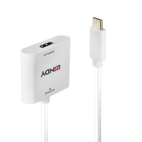 Lindy 43339 cavo e adattatore video 0,1 m USB tipo-C HDMI Bianco (43339)