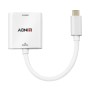 Lindy 43339 cavo e adattatore video 0,1 m USB tipo-C HDMI Bianco (43339)