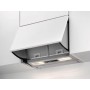 AEG DEB2631S EEK: D cappa aspirante da incasso, 60 cm di larghezza, scarico/ricircolo, illuminazione a LED, grigio