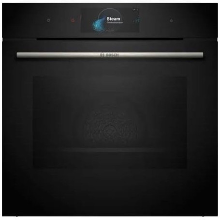 Bosch HSG7584B1 Serie 8 Smarter Forno a vapore da incasso, 60 x 60 cm, serbatoio dell'acqua da 1 l, anello di comando digitale
