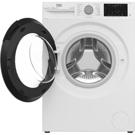 Lavatrice Beko B3WFU58415W1 a carica frontale da 8 kg, larghezza 60 cm, 1400 giri/min, Watersafe