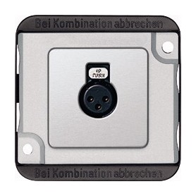 Merten 460860 presa energia XLR Argento