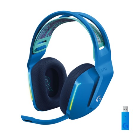 Logitech G G733 Wireless Headset Cuffia Padiglione auricolare Blu (981-000943)