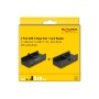Externer USB 5 Gbps Hub mit 2 x USB Typ-A, 1 x USB Type-C? und SD + Micro SD Slot mit Feststellschraube (schwarz) (64263)