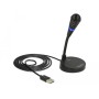 DeLOCK 65868 microfono Nero Microfono per PC (65868)
