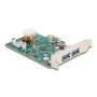 PCIe x1 Karte zu 1x ext. USB-C PD 30W + 2 ext. USB 3.2 Gen 1 (6-Pin-Stromanschluss) (90229)