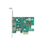 PCIe x1 Karte zu 1x ext. USB-C PD 30W + 2 ext. USB 3.2 Gen 1 (6-Pin-Stromanschluss) (90229)