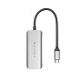 HYPER HD41-GL hub di interfaccia USB 2.0 Type-C Nero, Grigio (HD41-GL)