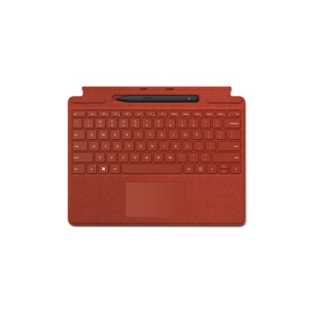 Microsoft Signature with Slim Pen 2 Rosso Microsoft Cover port QWERTZ Tedesco (8X6-00025)