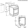 AEG CCB54081BW piano cottura indipendente, 57 L, 50 cm di larghezza, cottura biologica, carrello da forno, bianco