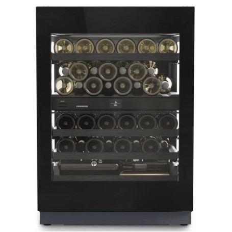 Liebherr UWgbi 3782 Cantina vino sottotop da incasso con porta in vetro e telaio nero da 60 cm