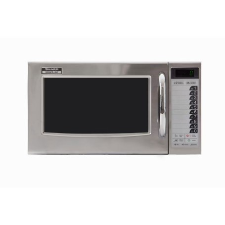 Sharp R15ATGastro-Microonde 1000 W, 28 l, 11 livelli, SoftTouch, acciaio inox