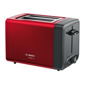 Bosch TAT4P424DE tostapane 2 fetta/e 970 W Nero, Rosso (TAT4P424DE)