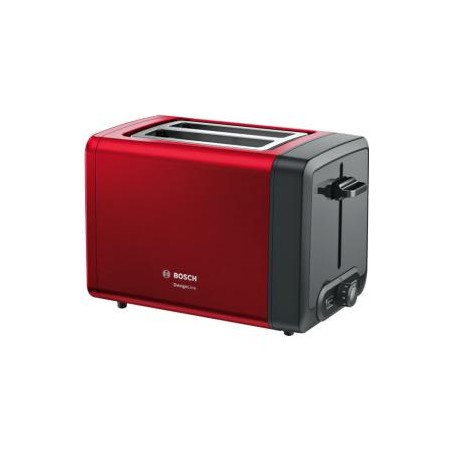 Bosch TAT4P424DE tostapane 2 fetta/e 970 W Nero, Rosso (TAT4P424DE)