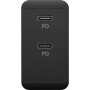 USB-C Dual-Schnellladegert 36 Watt (schwarz, 2x USB-C, Power Delivery) (61757)