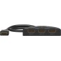 HDMI-Umschaltbox 3 auf 1 (4K @ 60Hz), HDMI Switch (schwarz, 55cm Kabel) (58488)