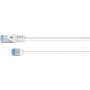 Ultraflexibles Cat.6a Patchkabel slim, U/FTP (wei, 1 Meter, extrakurze Stecker) (74332)