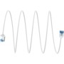 Ultraflexibles Cat.6a Patchkabel slim, U/FTP (wei, 1 Meter, extrakurze Stecker) (74332)
