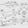Bauknecht BVH832B - Piano cottura a induzione con cappa aspirante e zona combinata, 83 cm