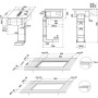 Bauknecht BVH 2065B - Piano cottura a induzione con cappa aspirante e zona combinata, 65 cm